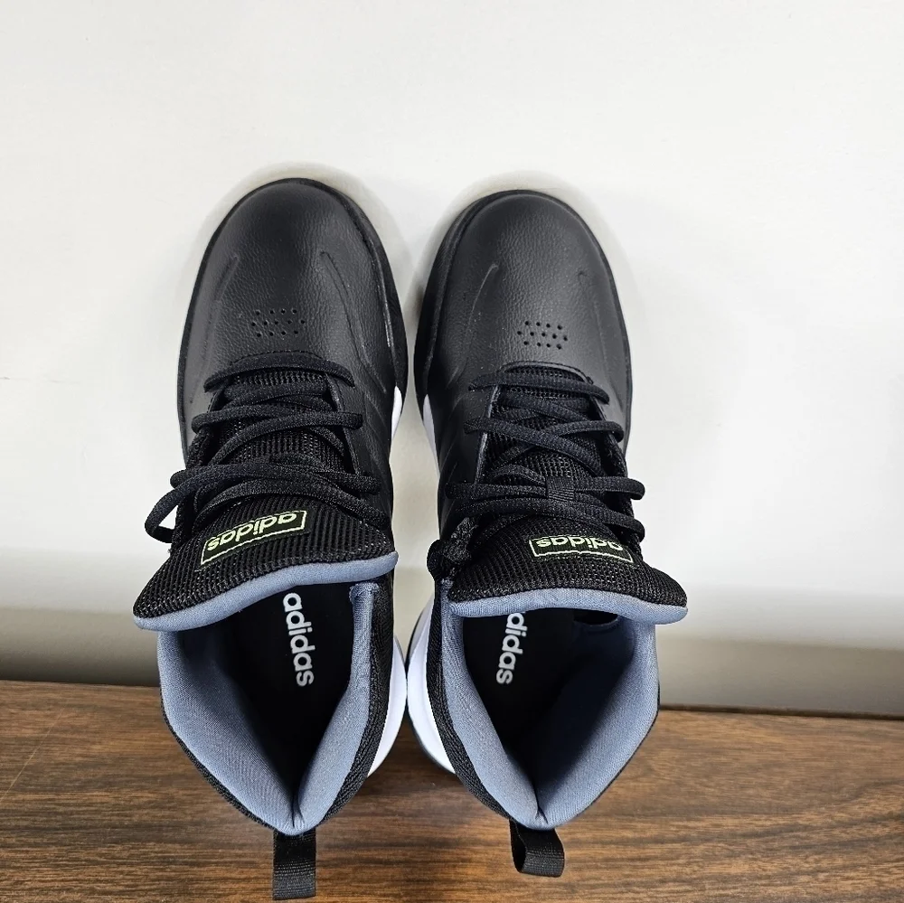 Adidas Own the Game Black Neon Basketball Shoes EF0308 Men's Size 5